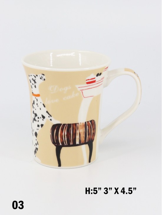"Dogs Love Cake" Print Mug With Gift Box 350ml (12oz)